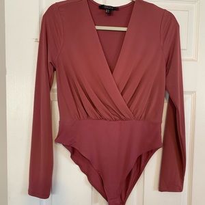 F21 Mauve Bodysuit XL